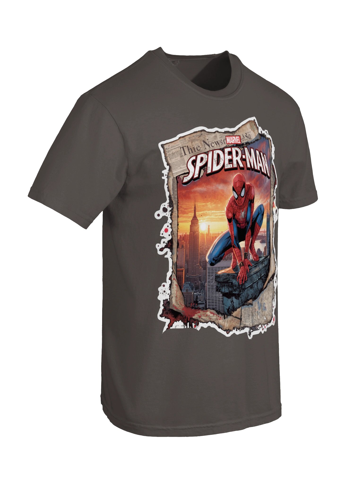 Vintage Spider-Man Comic Cover T-Shirt | Dark Streetwear Marvel Graphic Tee product image (18)