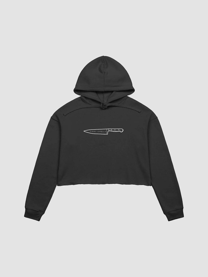 Become The Chaos Womens Crop Top Printed Hoodie product image (1)