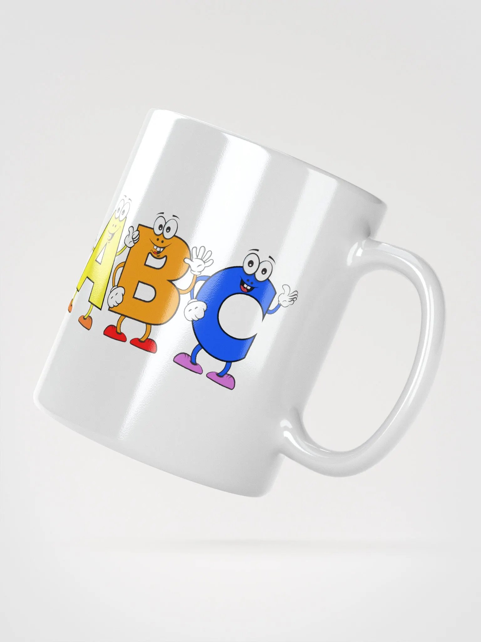 ABC White Glossy Mug product image (4)