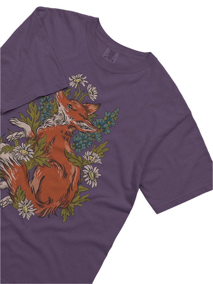 Cottagecore Fox Floral Shirt – Vintage Botanical Fox Tee, Whimsical Nature Aesthetic product image (22)