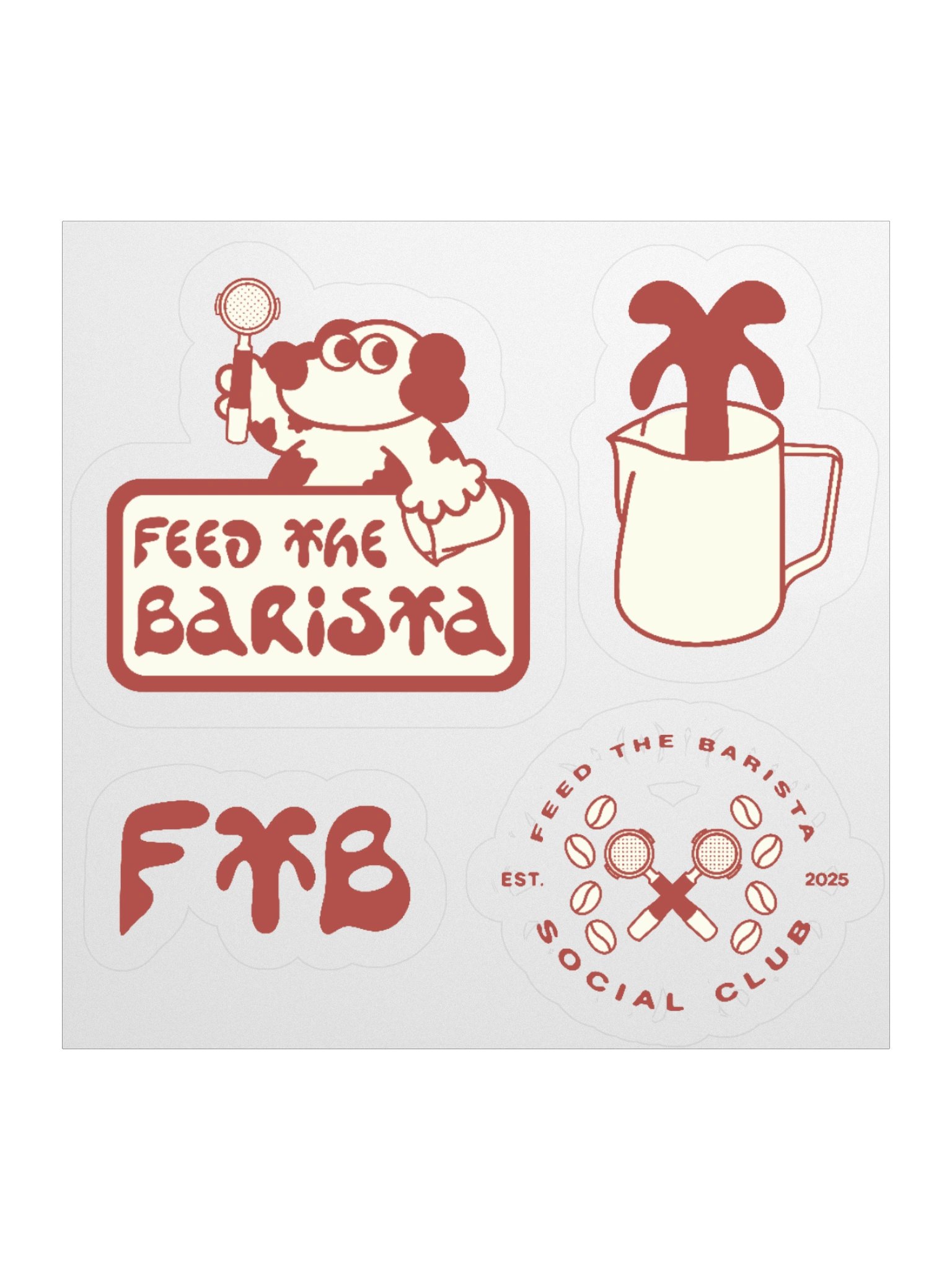 Feed the Barista sticker sheet 2 product image (3)
