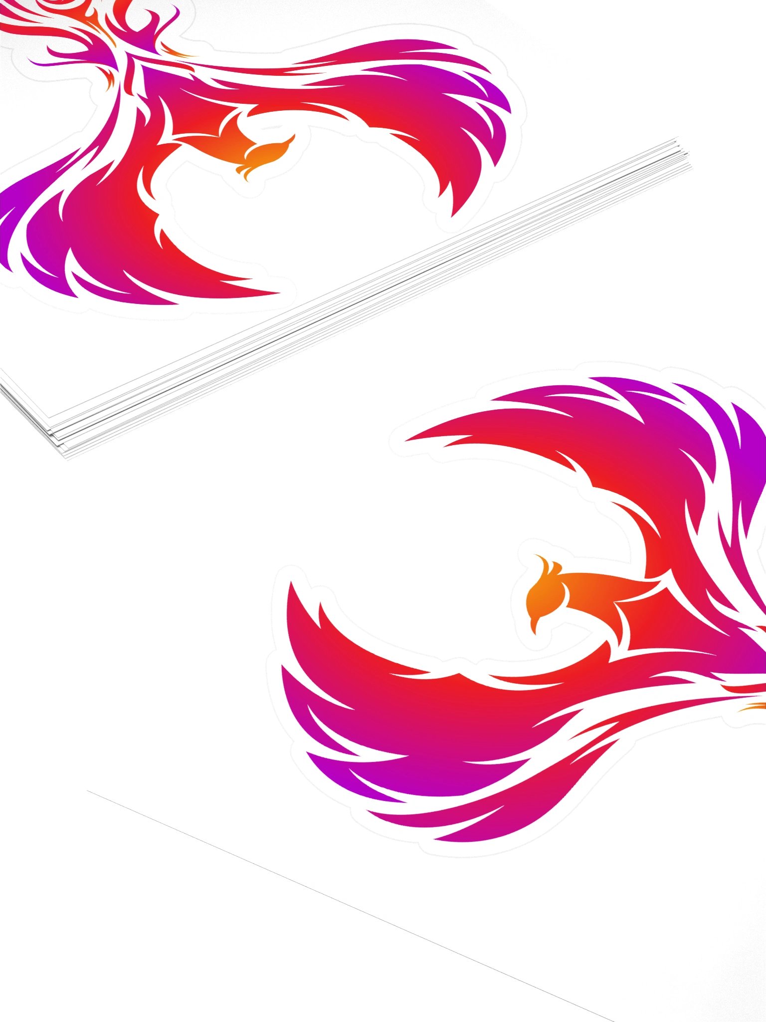 Phoenix Fire Kiss Cut Stickers product image (4)