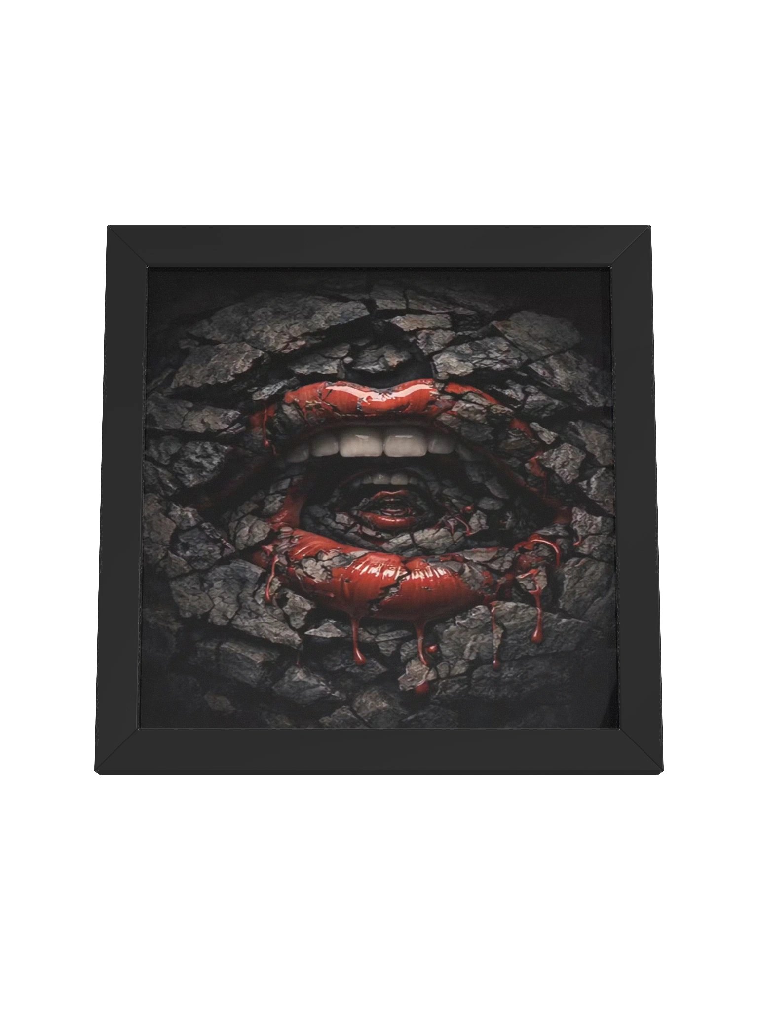 Crimson Lips in Structural Ruin - Stone Fracture Recursion product image (20)