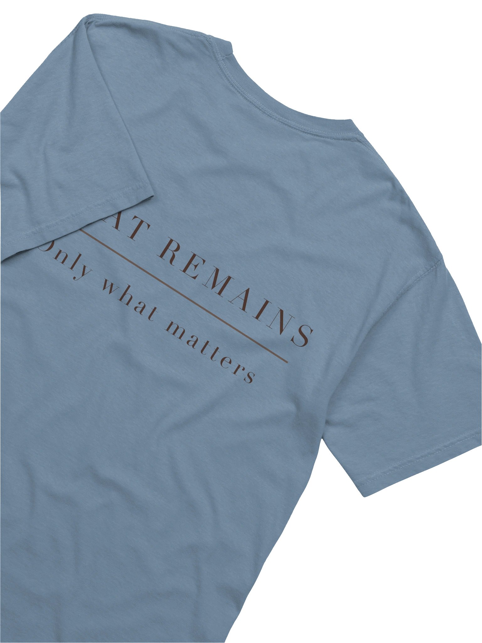 What Remains T-Shirt — Minimal Statement Tee | ESCALARO Essentials product image (5)
