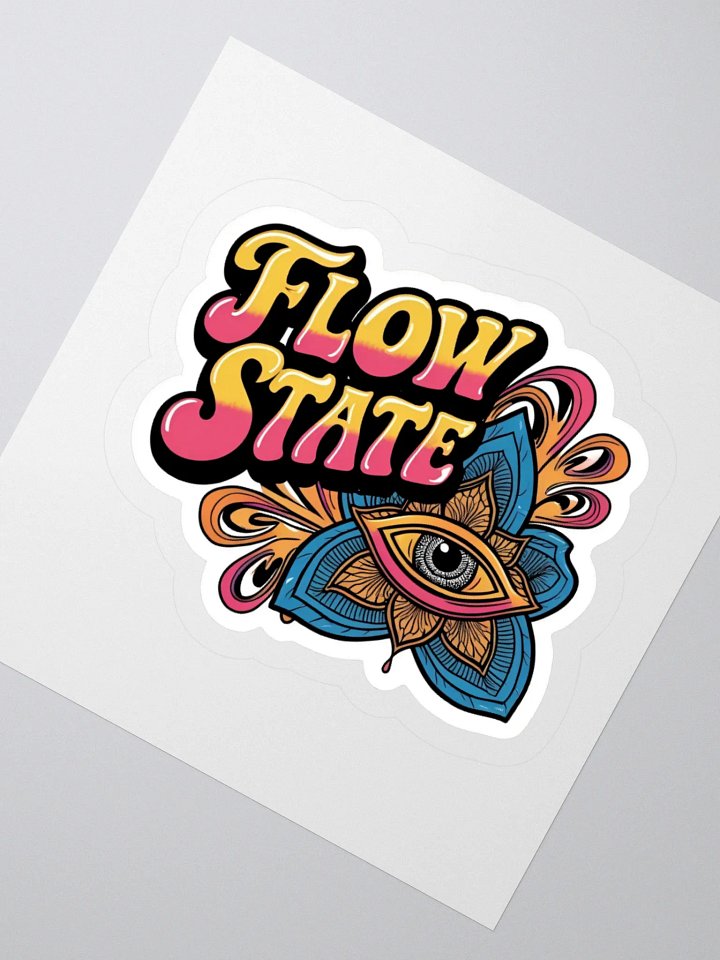 Psychedelic Flow State Kiss Cut Sticker product image (4)