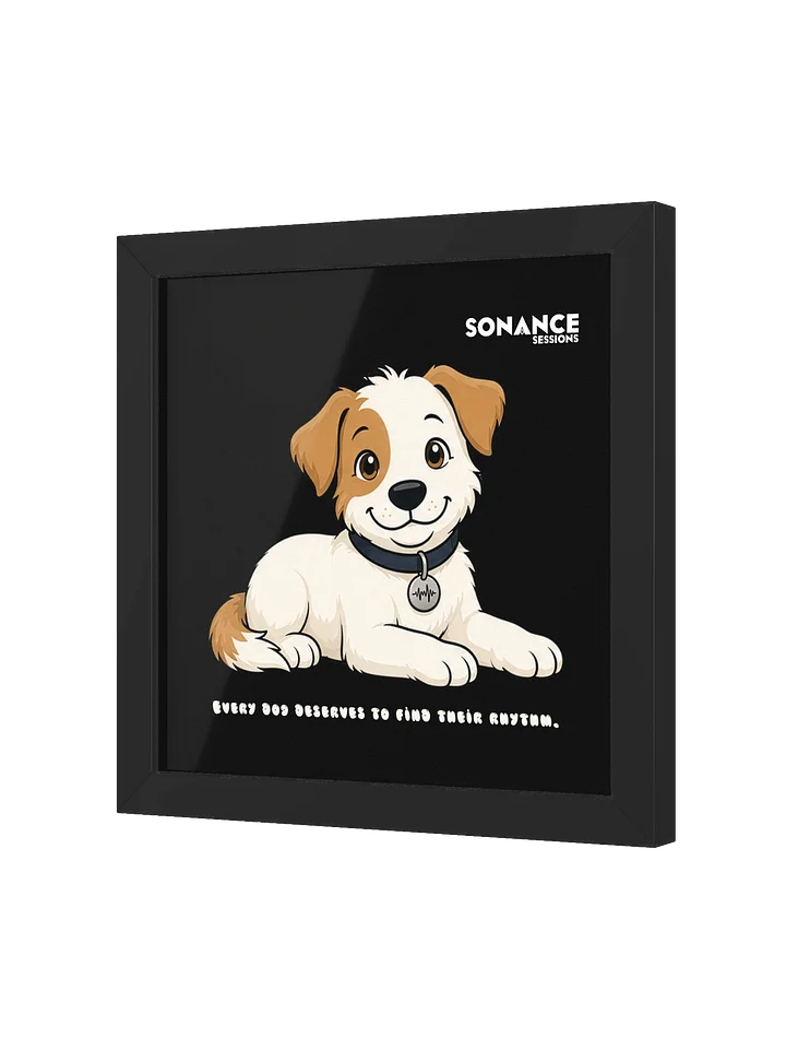 Sonance Dog Framed Matte Poster (Lying Down) product image (2)
