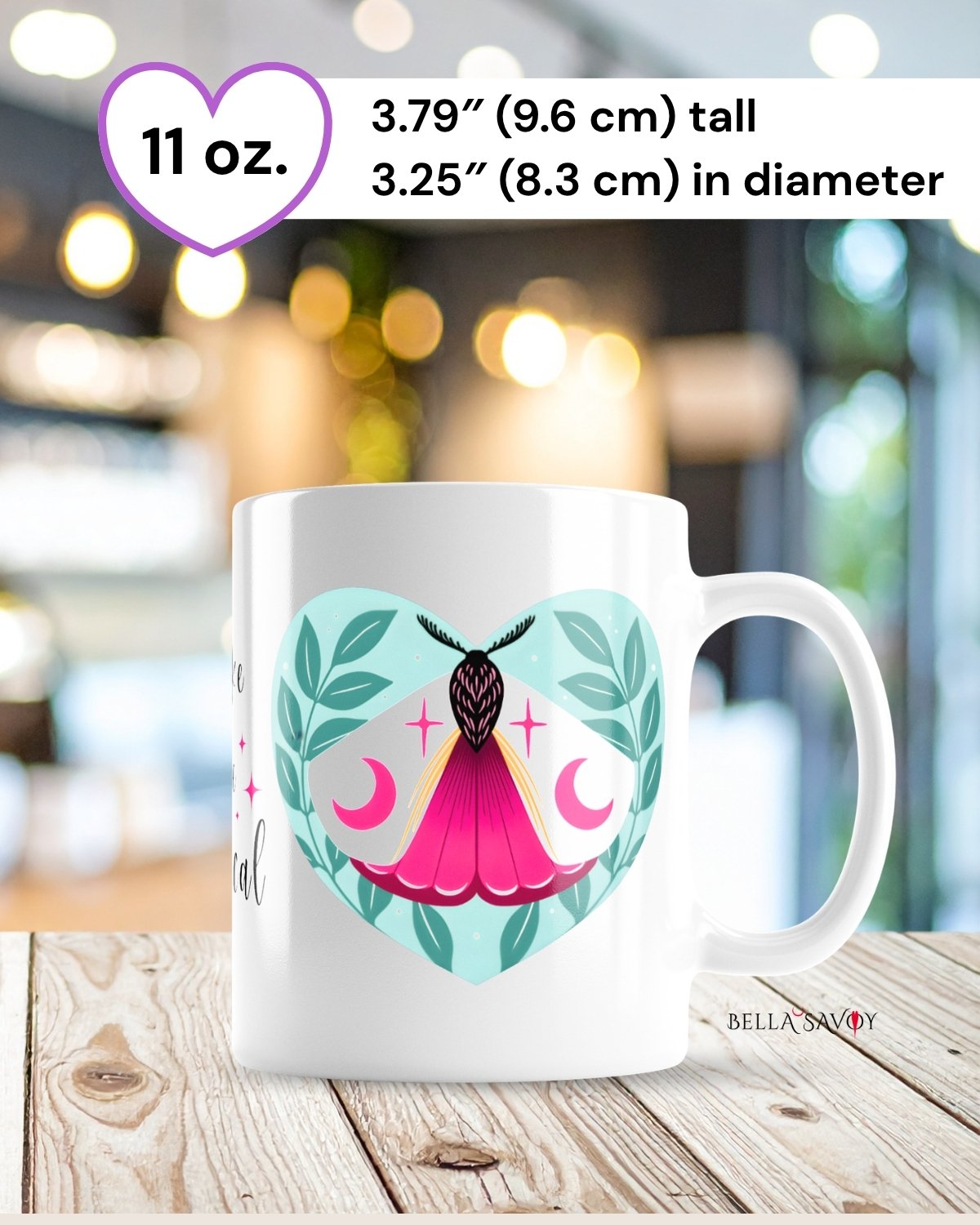 Make Life Magical Moth Ceramic Mug product image (4)