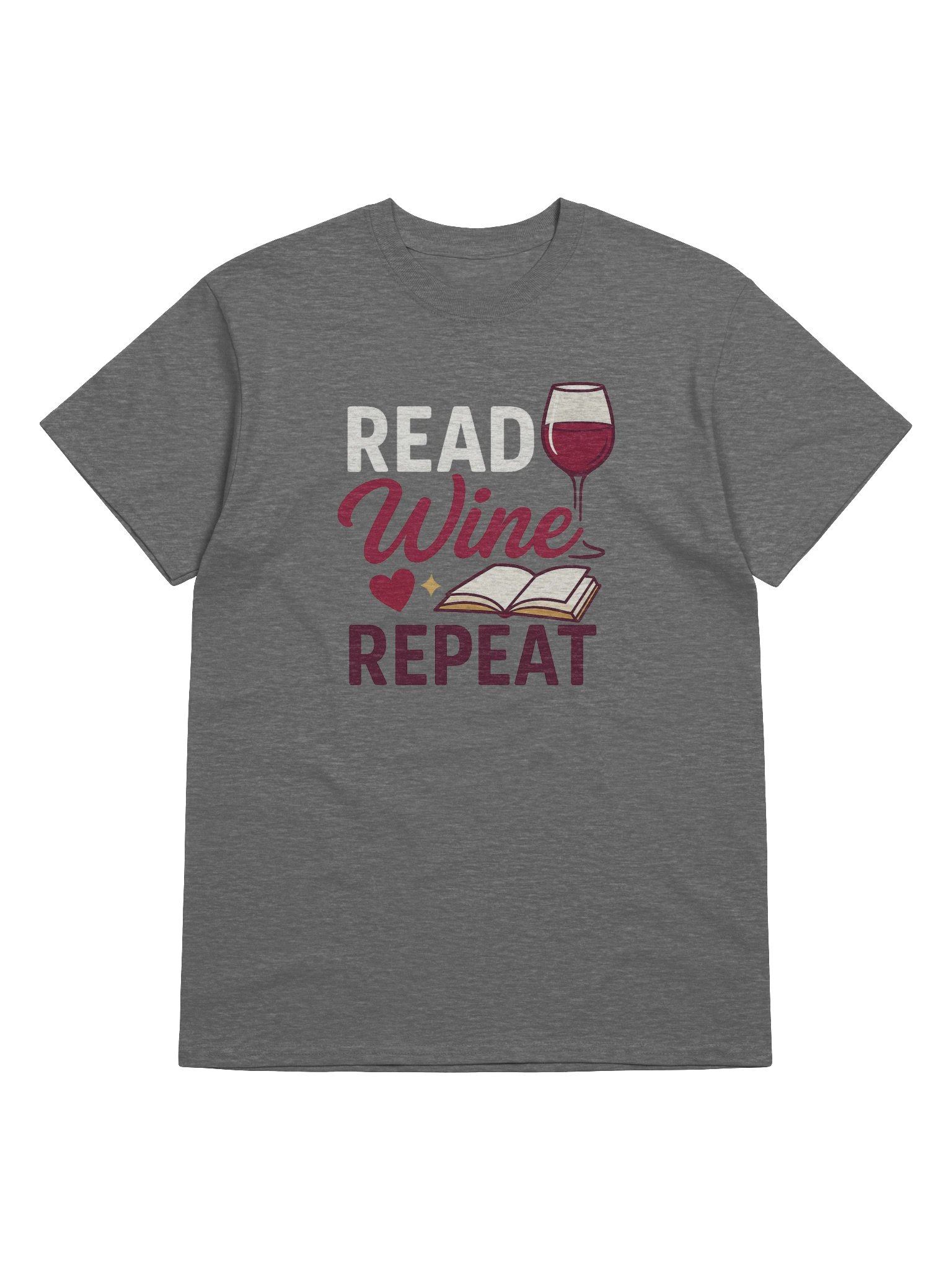 Read Wine Repeat T-Shirt – Book Club Drinking Shirt for Wine & Book Lovers product image (8)