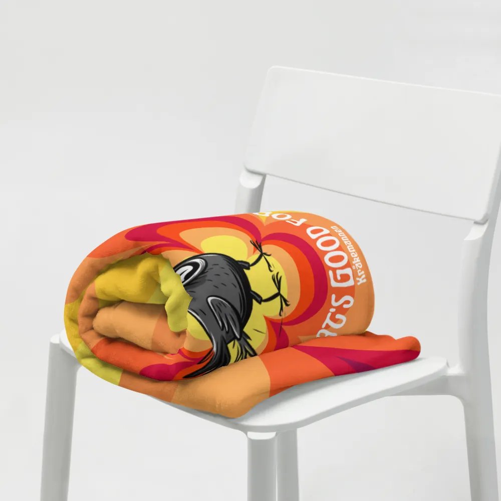 Throw Blanket 🧡 I will focus my energy on what's good for me (127 × 153 cm) product image (7)