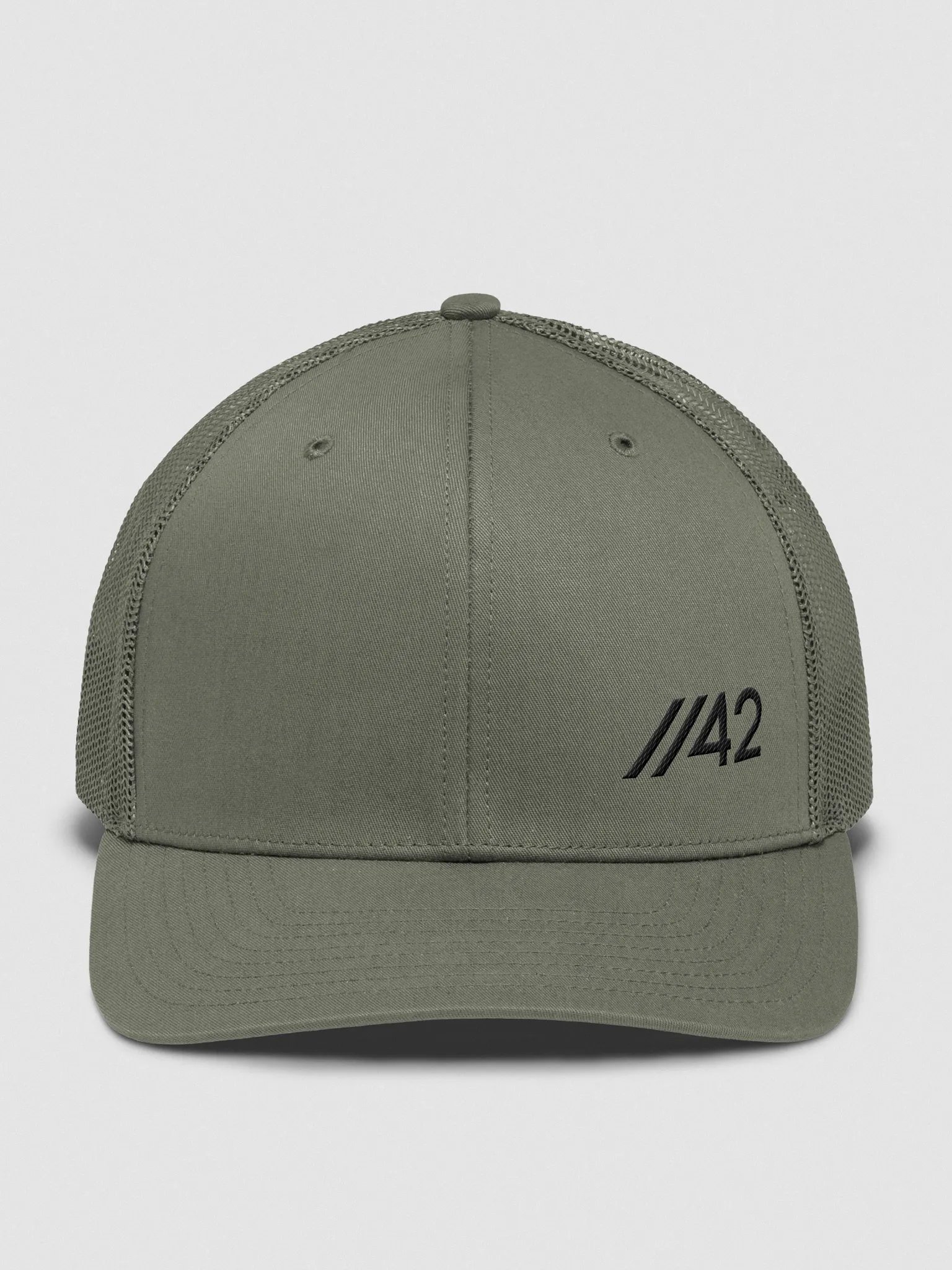 //42 "Trucker" Cap (black thread) product image (2)