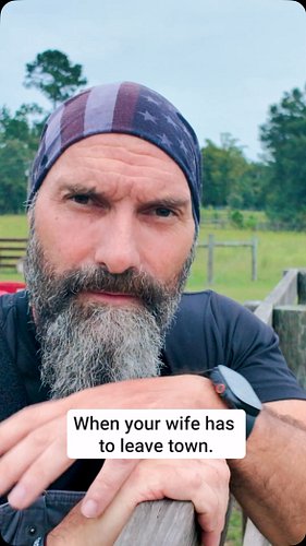 When your wife leaves town. #marriedwithchildren #notfair #countryliving #swgeorgia #sogachaos