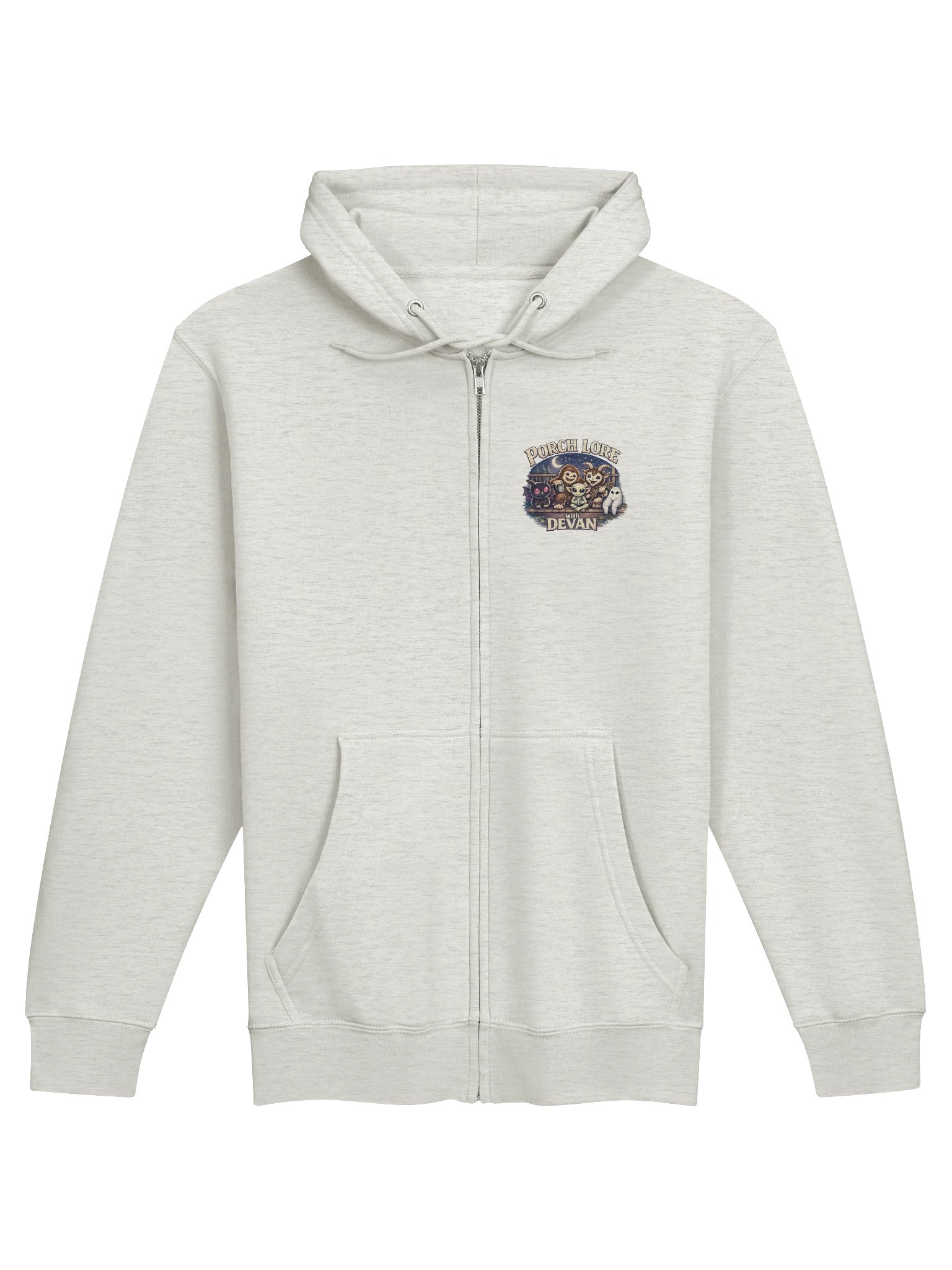 COZY CRYPTIDS POCKET ZIP UP HOODIE product image (1)