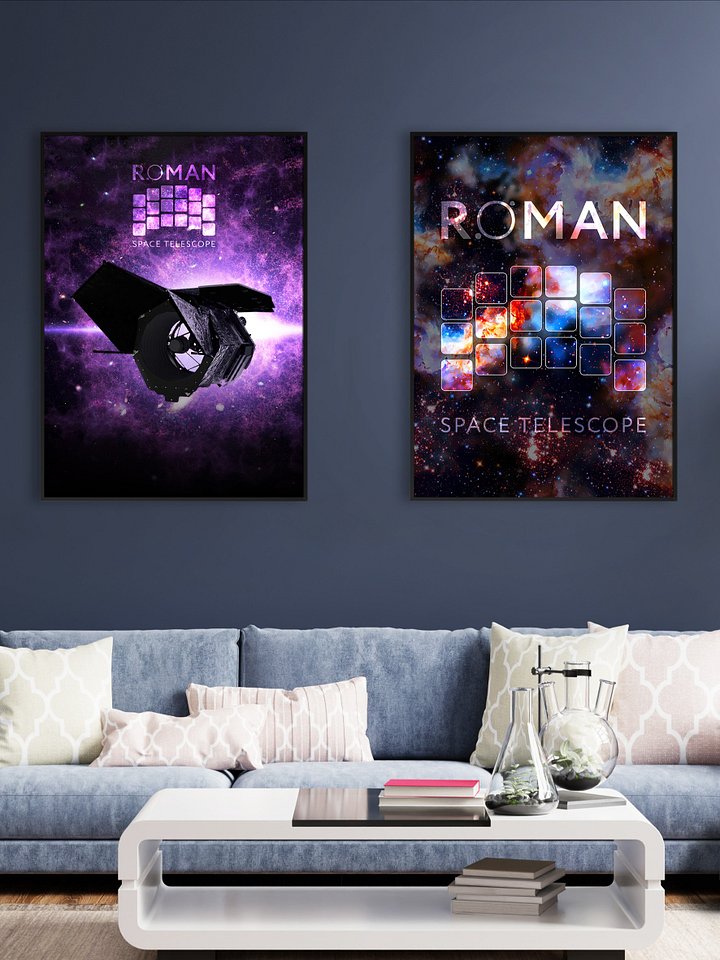 Nancy Grace Roman Space Telescope poster — NASA space print, Science wall art, Futuristic Space poster, Astronomy home decor, NGRST wall art product image (2)