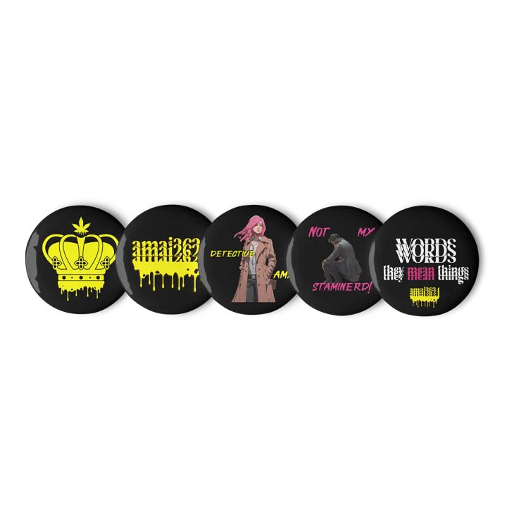 Amai-isms Pin Set #1 product image (1)