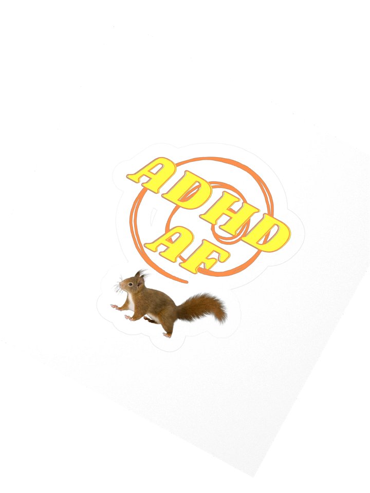 ADHD AF Orange Swirl Kiss-Cut product image (2)