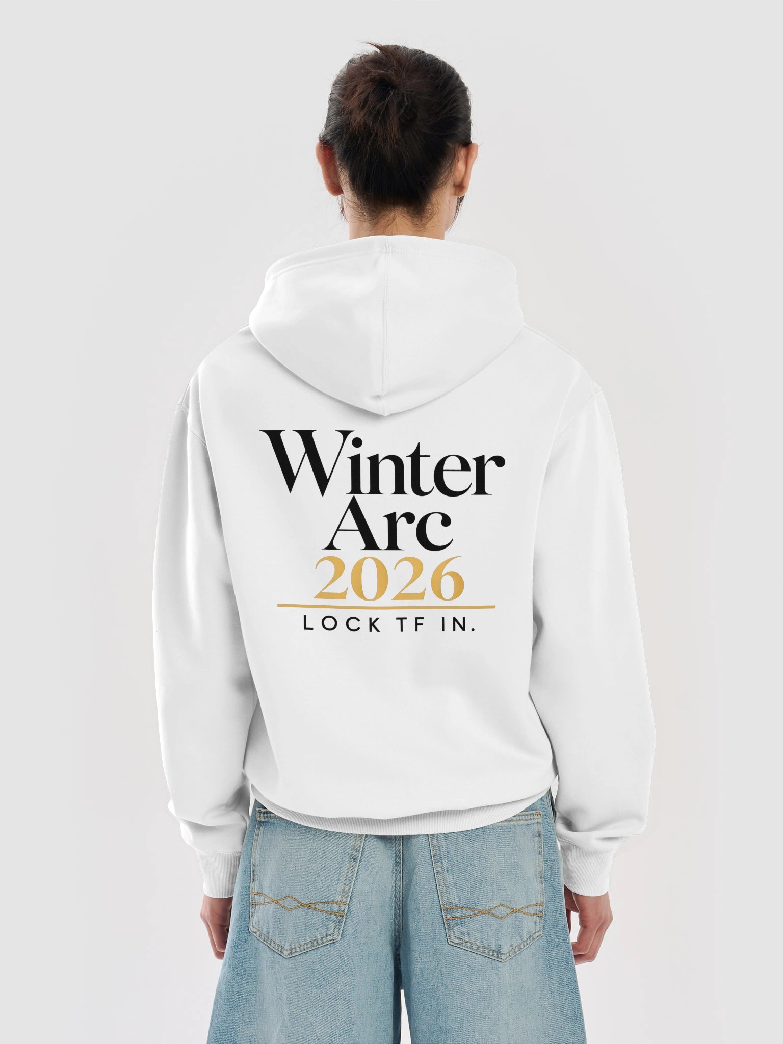 WINTER ARC 2026 • The Lock-In Hoodie | White product image (6)