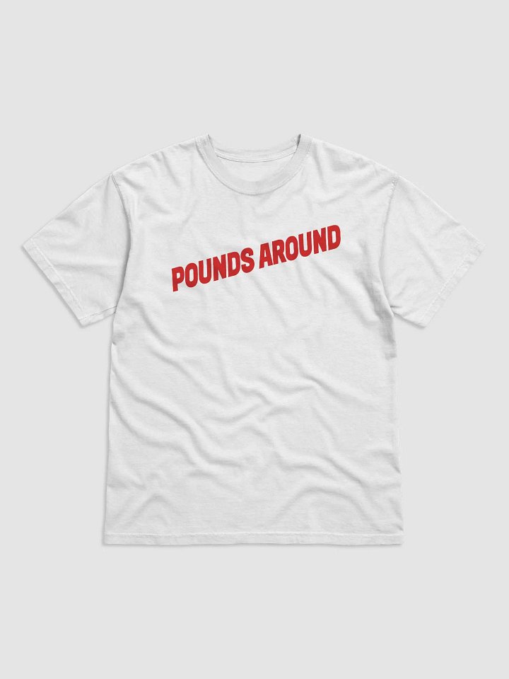 POUNDS AROUND WHITE AND RED SHIRT product image (1)