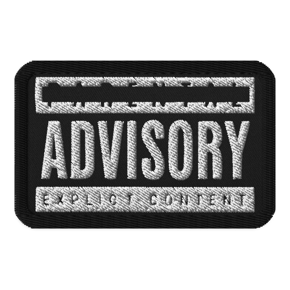 Parental Advisory Embroidery Patch product image (1)