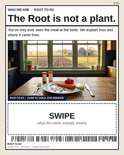 There’s a farm behind every prescription. Most of us only ever get handed the plate.

Some people find this page and assume t...