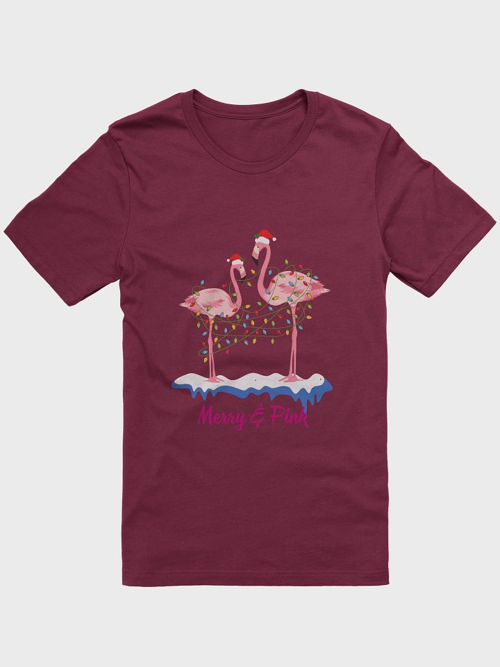 Merry Pink - Christmas Flamingo T-Shirt product image (1)