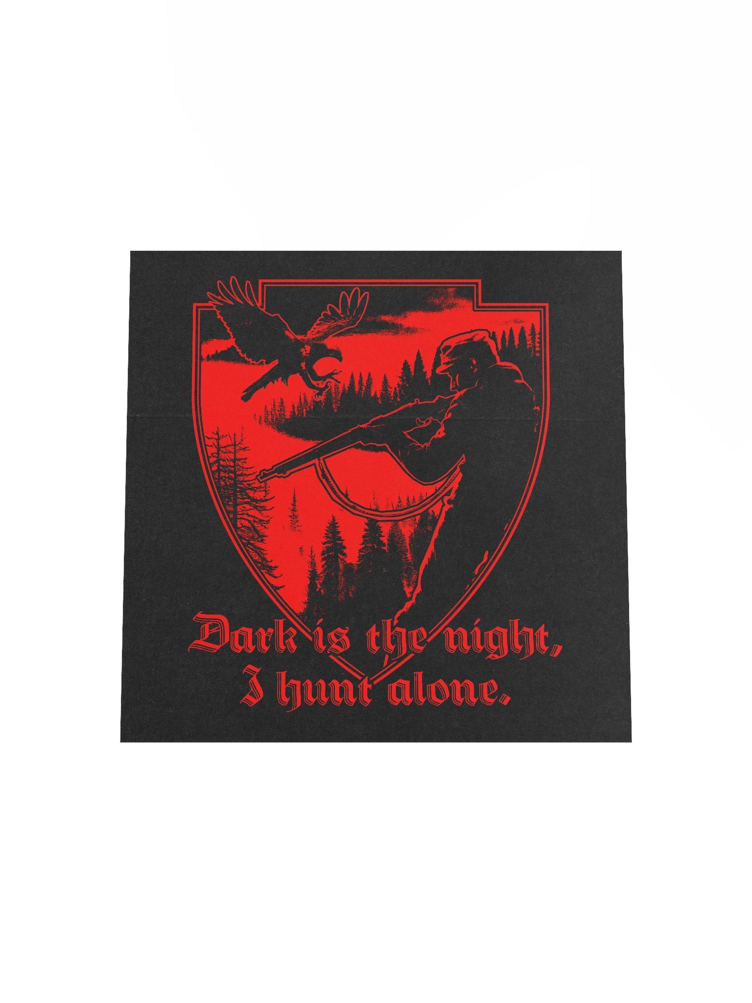 "I HUNT ALONE" POSTER RED product image (17)