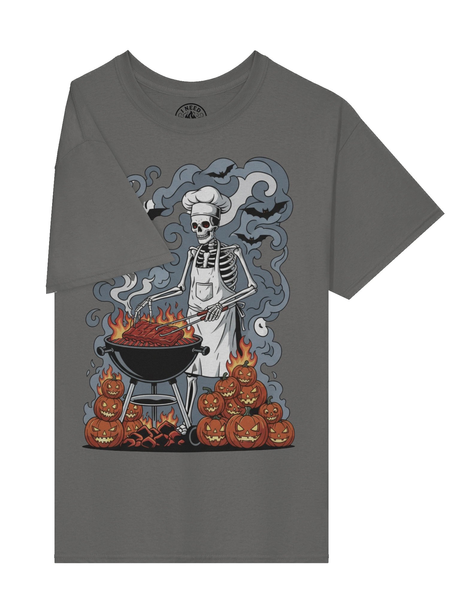 Skeleton Pitmaster: Midnight Kettle BBQ Tee product image (16)