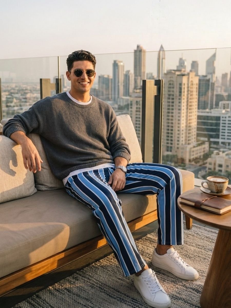 Rebel Comfort Striped Pants product image (5)