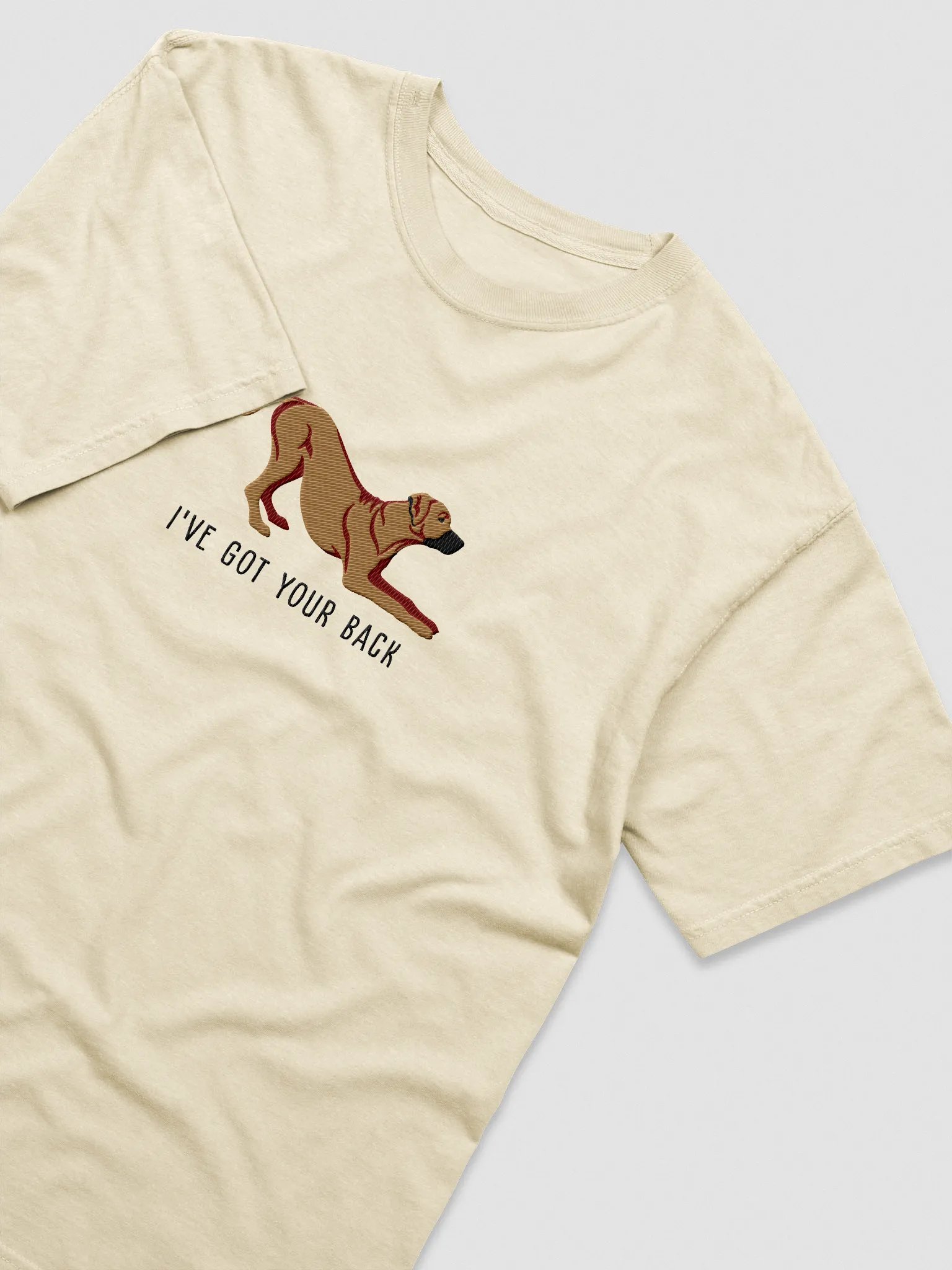 I've Got Your Back T-Shirt(Embroidered) of a Rhodesian Ridgeback product image (6)