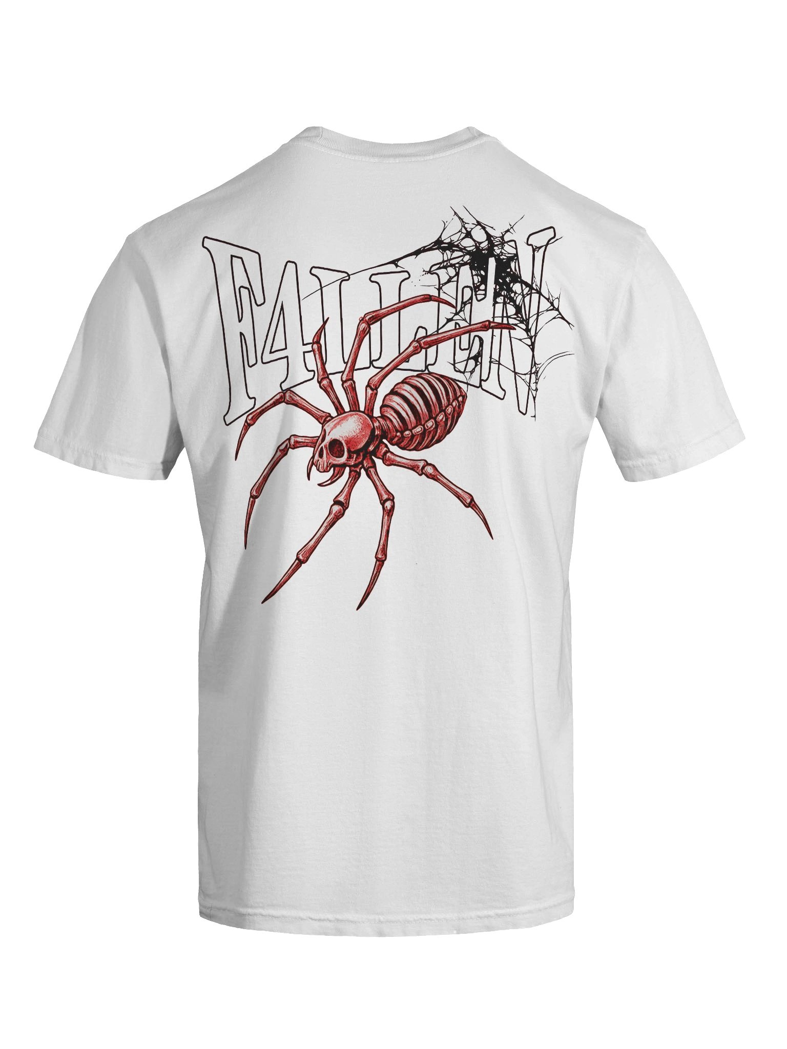 F4LLEN Spider Skeleton T-shirt [ White ] product image (9)