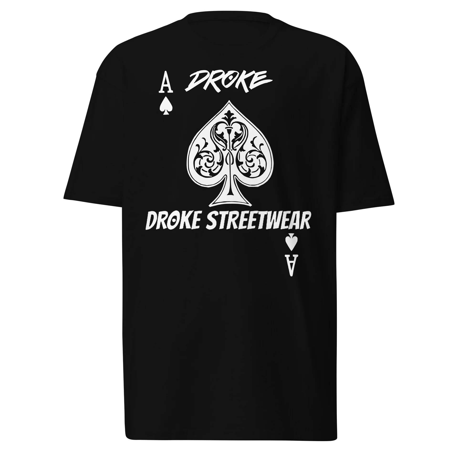 DROKE - White Ace of Spades T-shirt product image (1)