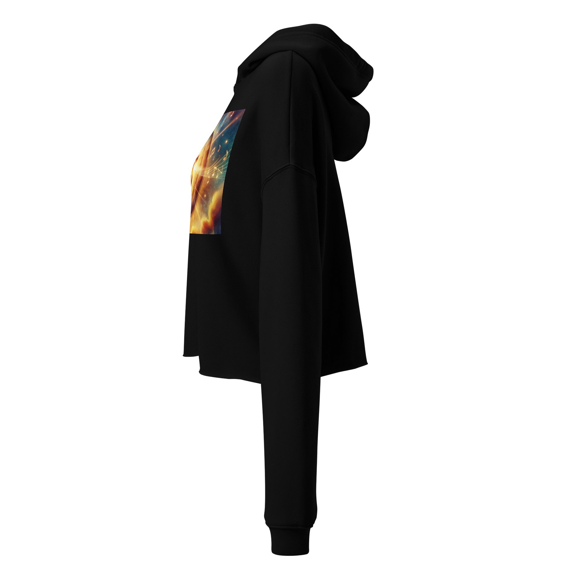 Celestial Heartbeat Crop Hoodie product image (2)
