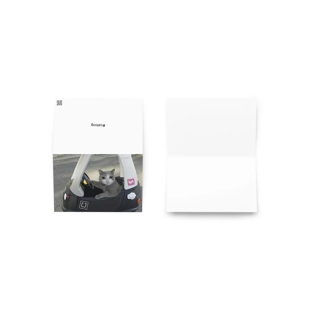 Greening Card: Meme Cats driving product image (21)