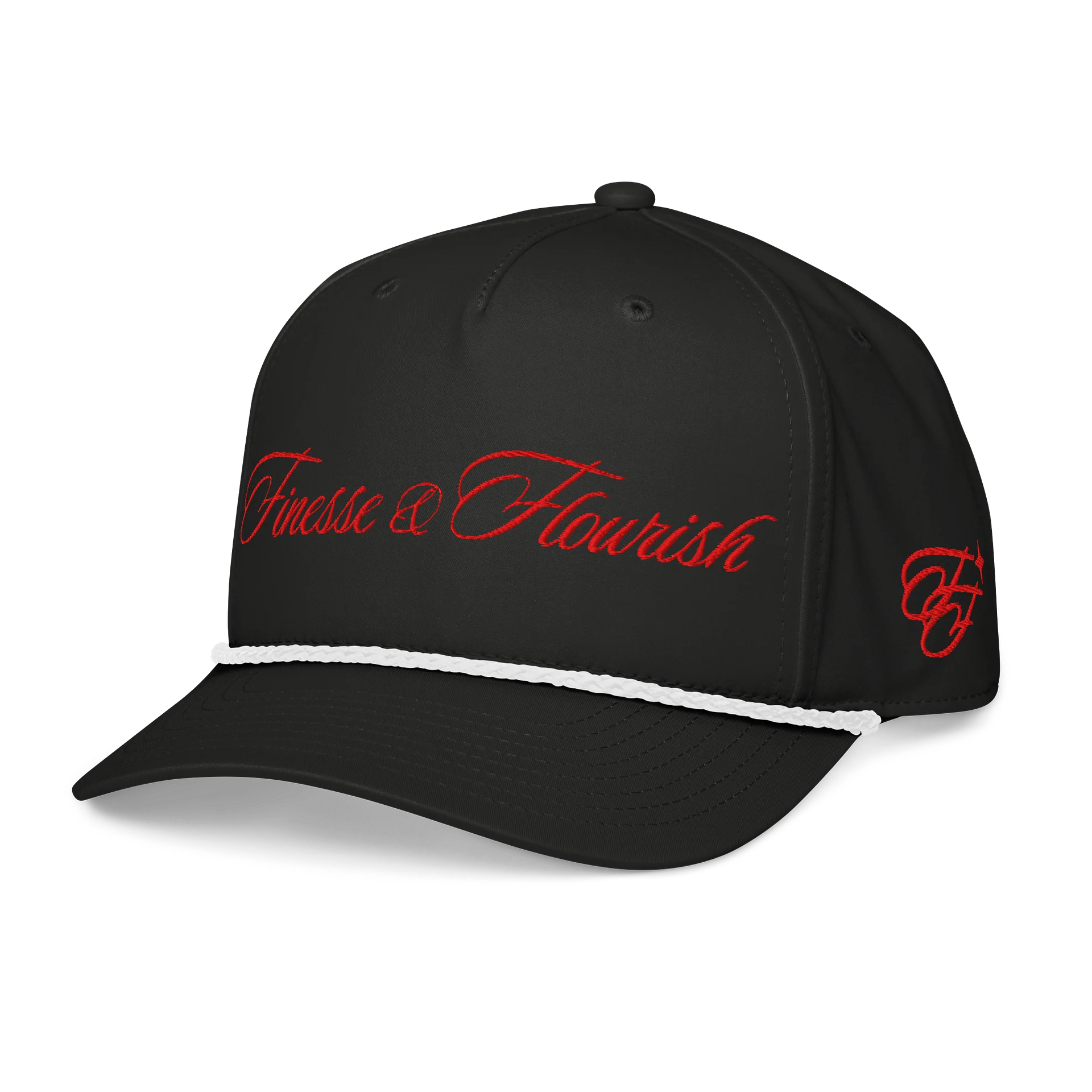 F&F Script Five-Panel Classic Rope Cap (RED) product image (10)