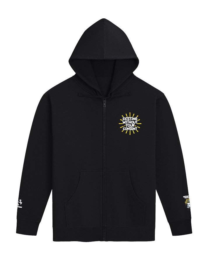 Existing Without Your Consent Zip Up Hoodie (Embroidered Detail) - Members Only product image (1)