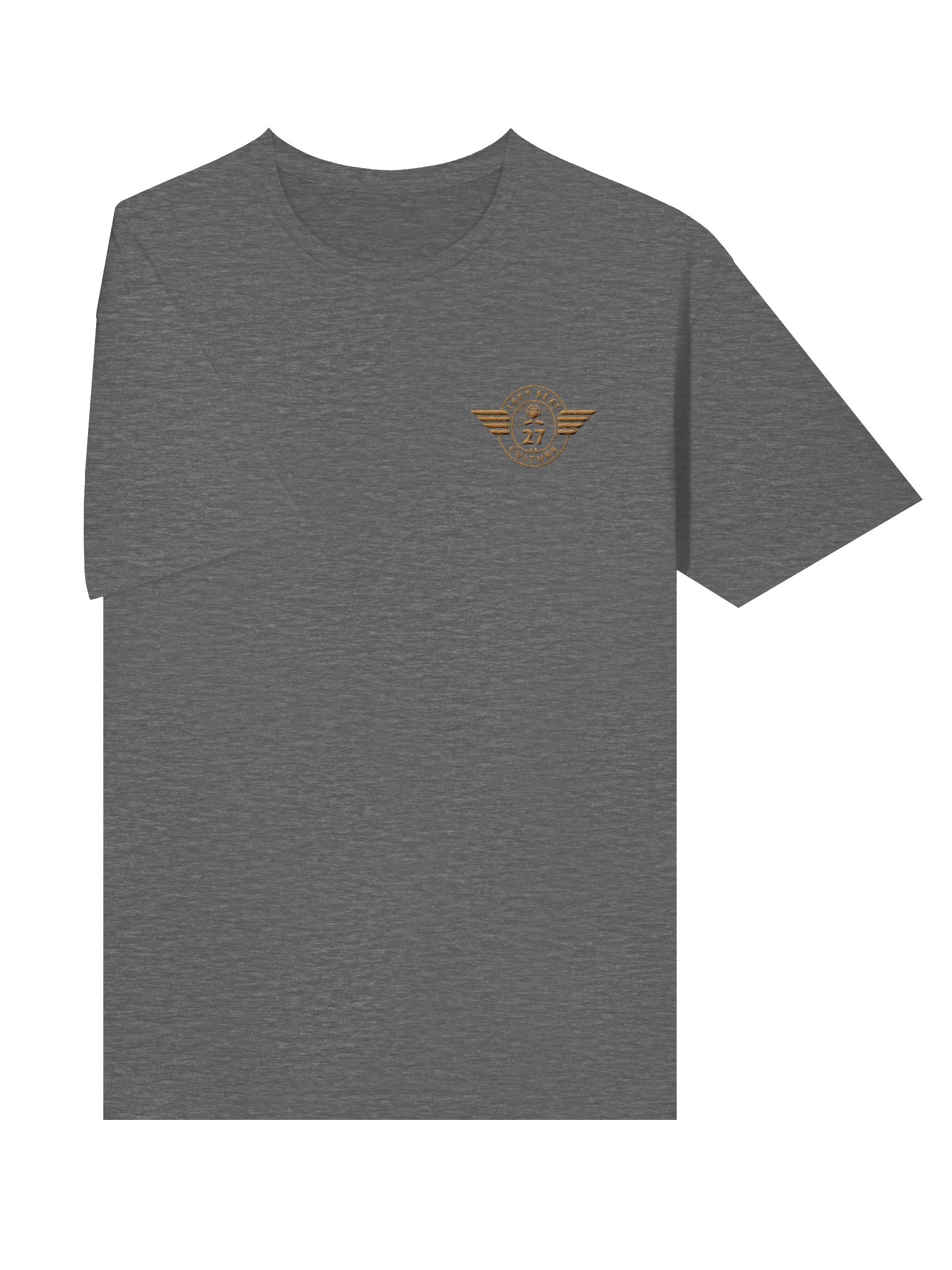 Left Seat Culture T-Shirt - Grey / Gold product image (5)