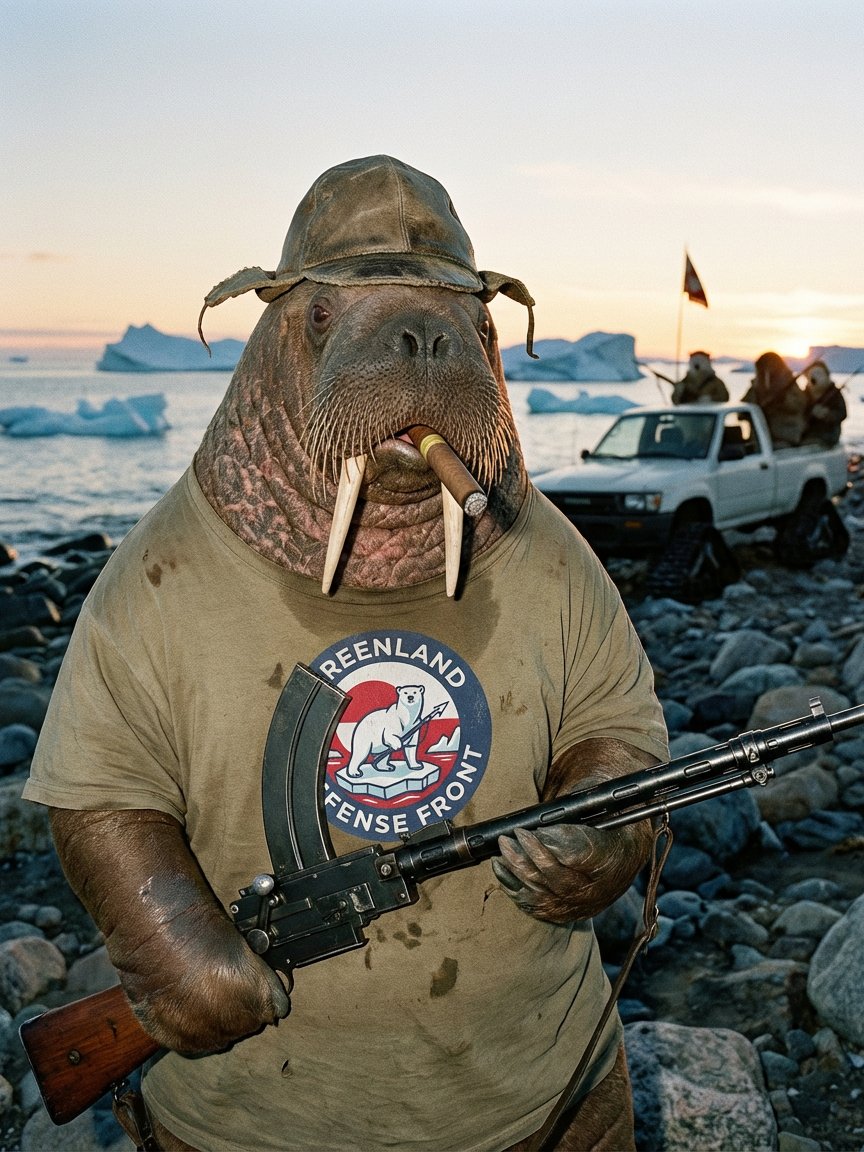 Greenland Defense Front Big Logo T-Shirt product image (25)