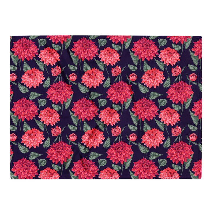 Chic Symmetrical Blossom Bliss Throw Blanket for Home Decor product image (1)