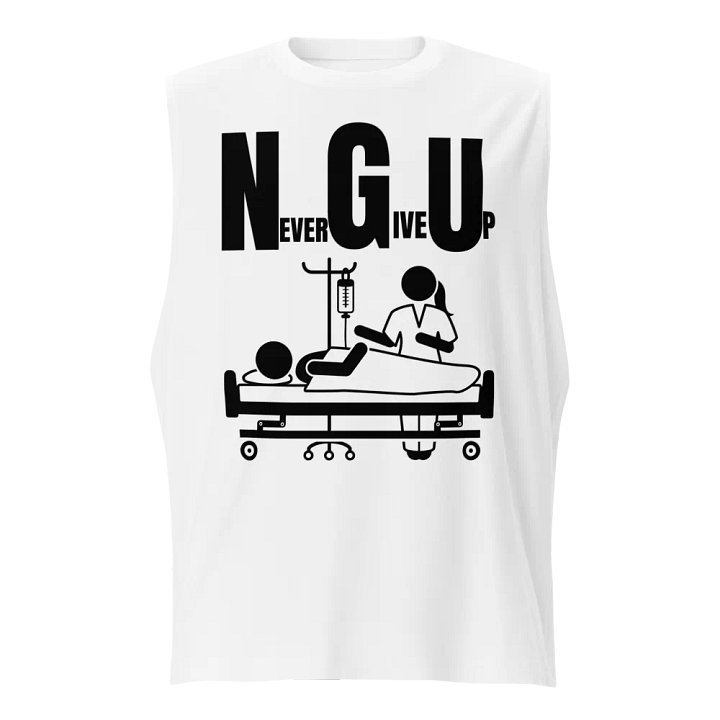 Never give up Supersoft Muscle Tank product image (1)