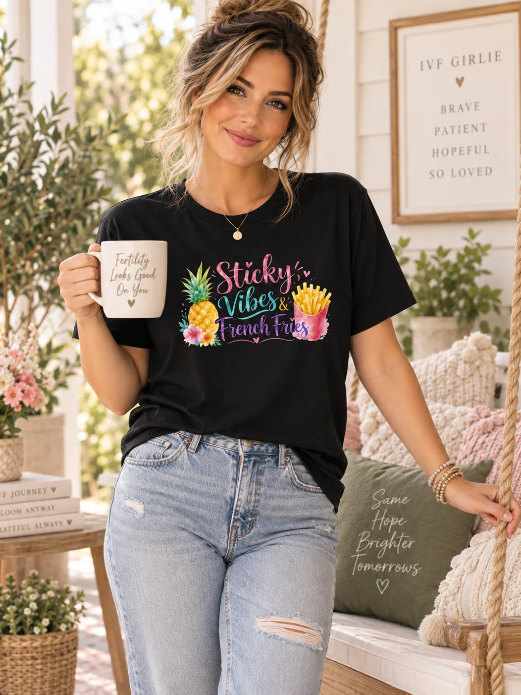 Sticky Vibes & French Fries IVF T-Shirt product image (2)