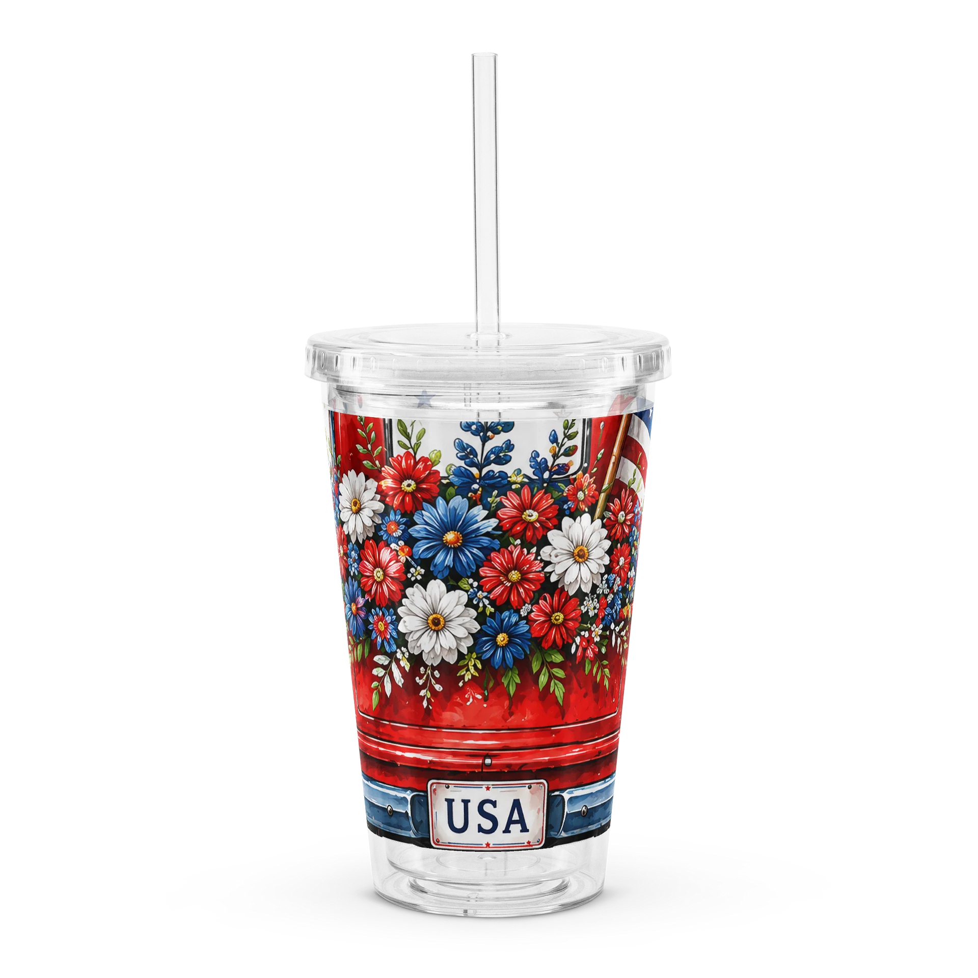 Double Wall Clear Plastic Tumbler (16 oz) product image (1)