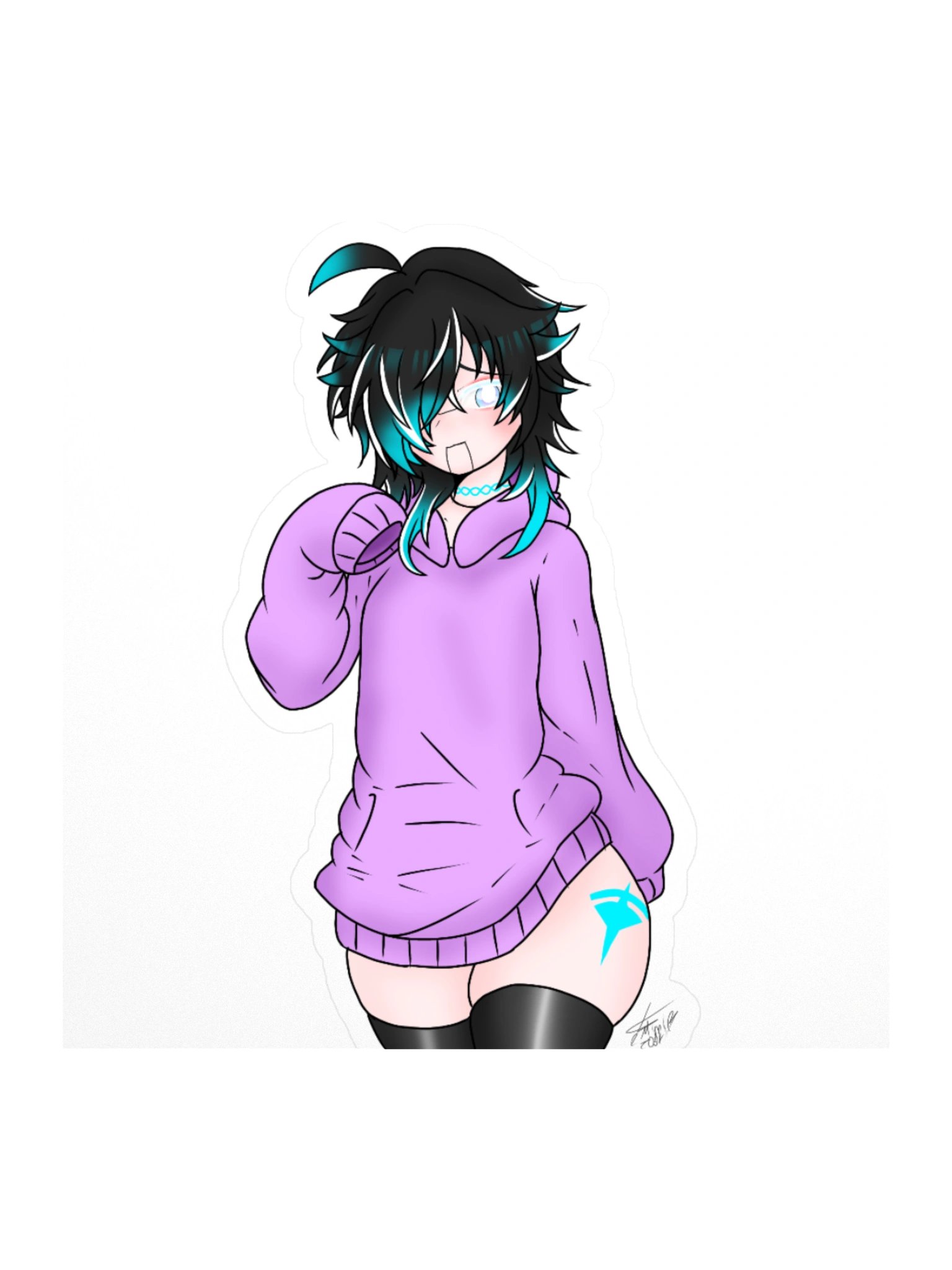 Femboy Cozy Sticker product image (2)