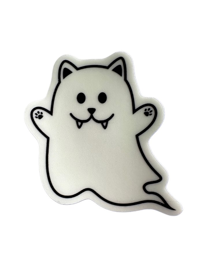 Kitty Ghost glow-in-the-dark sticker product image (2)