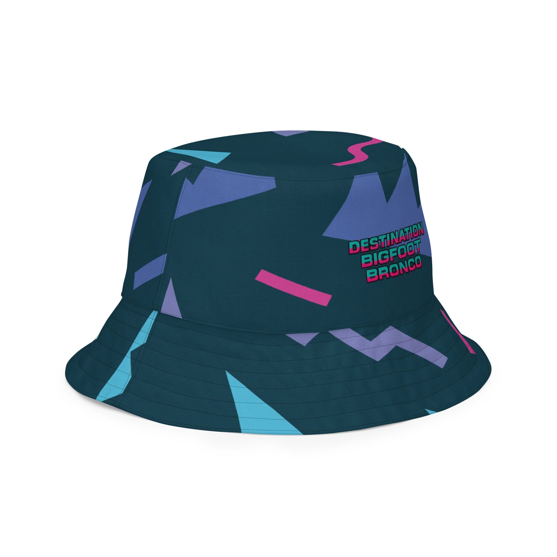 2025 Bronco Beach Bash Ocean City / Destination Bigfoot Bronco Collab | All-Over Print Reversible Retro Bucket Hat product image (4)