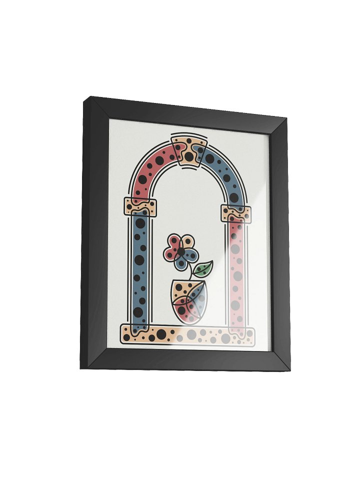 Modern abstract flower by the window (Framed Poster) product image (4)
