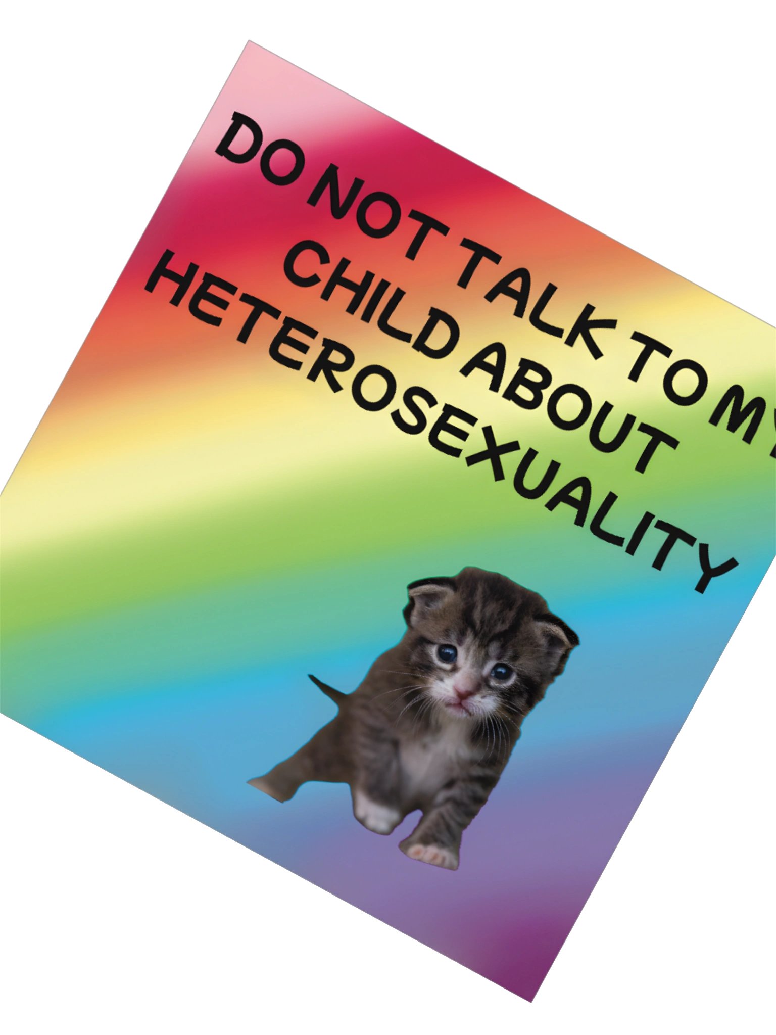 Do Not Talk to My Child About Heterosexuality Sticker product image (4)
