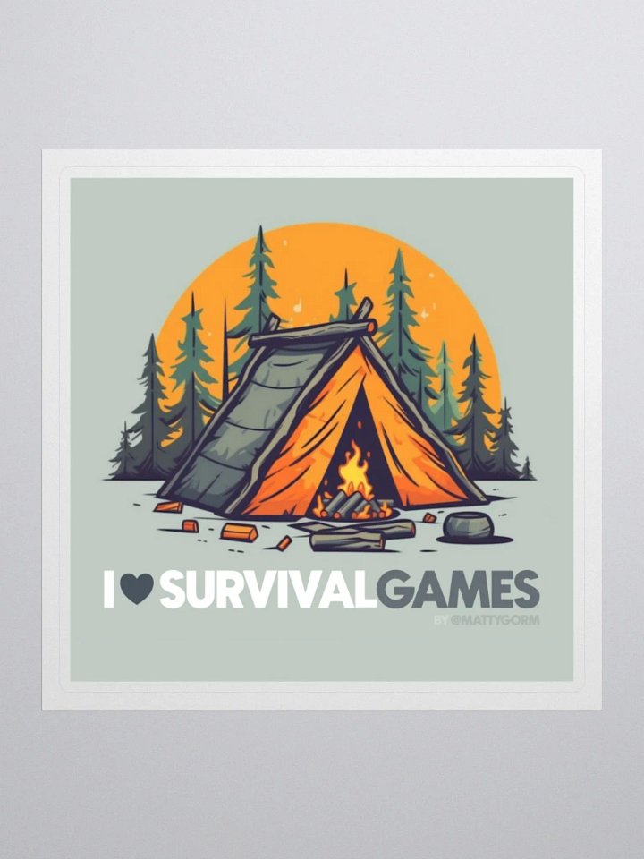 I Love Survival Games (sticker) product image (1)