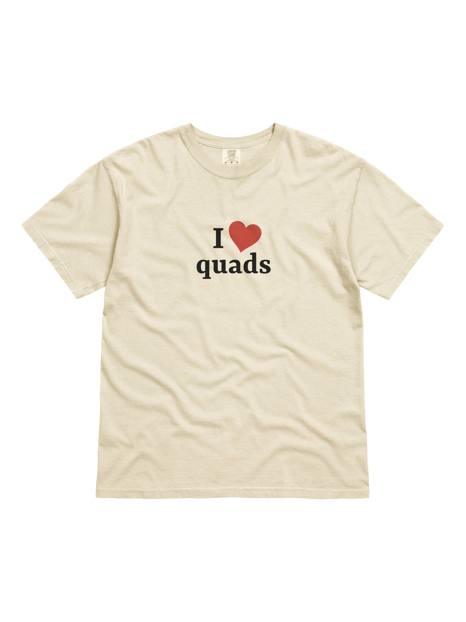 I <3 quads | short sleeve comfort colors t-shirt product image (2)