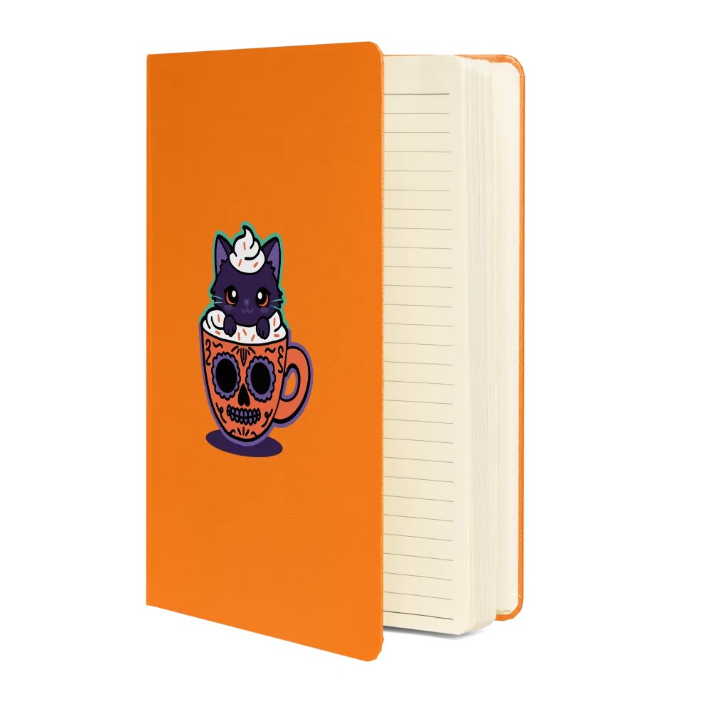 Sugar Skull Kitten Mug Hardcover Bound Lined Notebook product image (3)