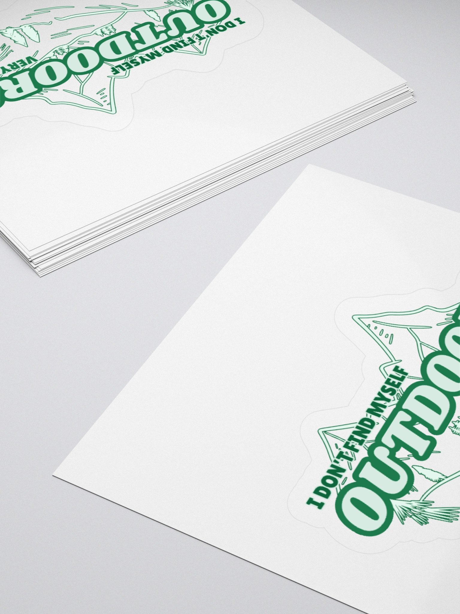 "Outdoors" Sticker product image (4)
