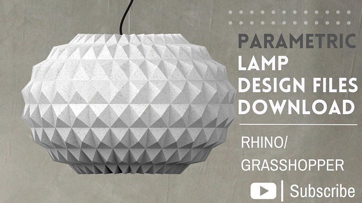 Weaverbird Parametric Lamp Design Grasshopper Rhino Files Download product image (1)